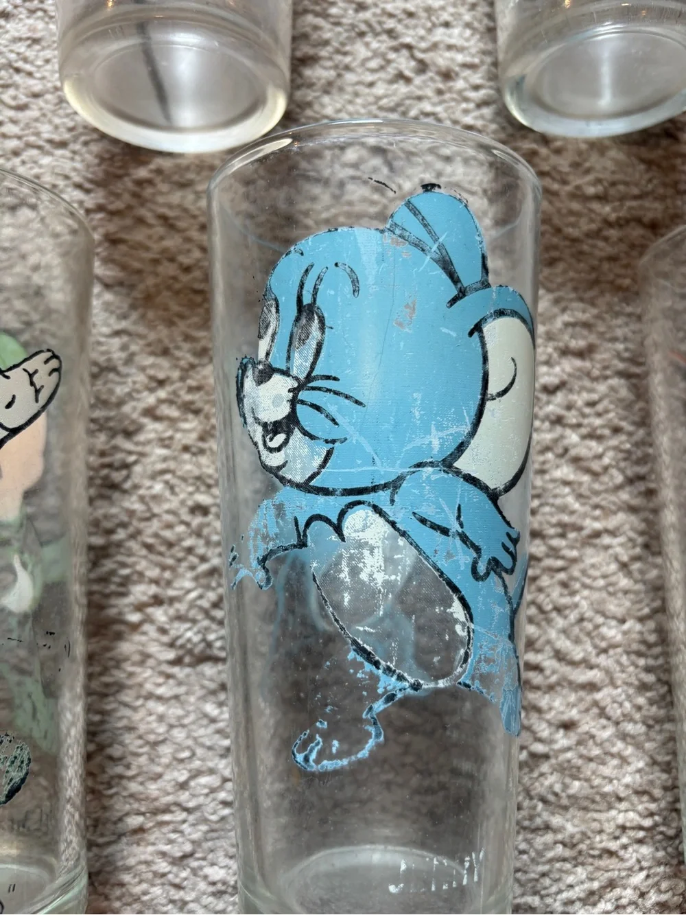 Vintage Pepsi cola Glass Tumblers set 4